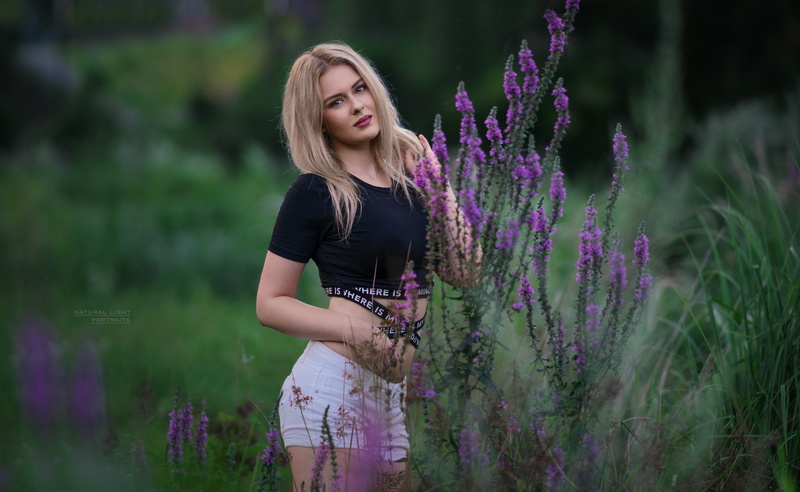 beauty in nature, women, hairstyle, portrait, flowering plant, plant, three quarter length, hair, lavender, one person, long hair, beautiful woman, beauty