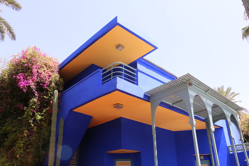 saint laurent, purple, sky, day, tree, nature, ysl, 5K, city, building exterior, blue, architecture, marrakech, residential district, low angle view, no people