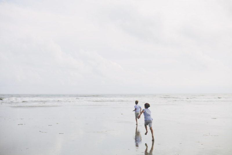 day, light, beach, running, the sky, sea, children, 2K, sand, joy, shore