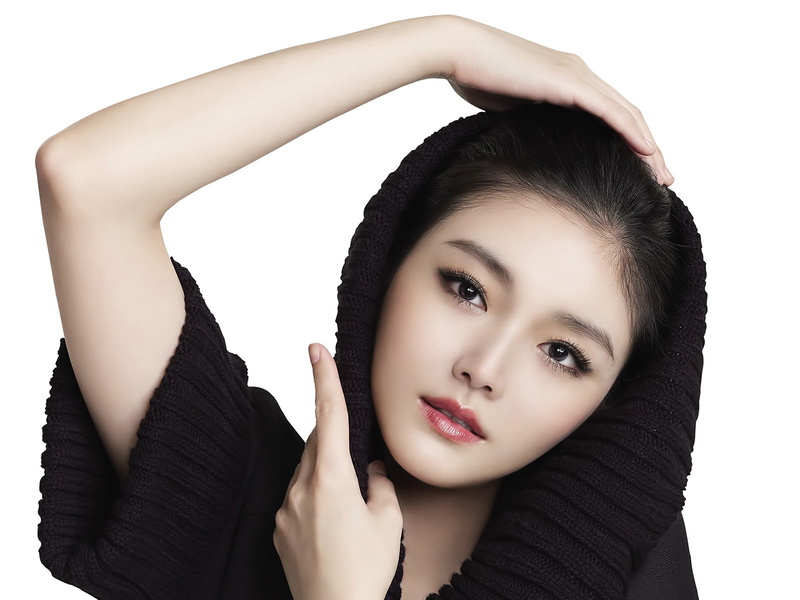 girl, black, starry, top, knit, men, cute girl, hooded, cute, sweater, 720P, eyes, asian, s, starry eyes