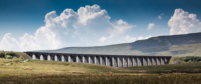 yorkshire, uk, non-urban scene, railroad, scenic, transportation, tracks, clouds, travel destinations, beauty in nature, nature, environment, sky, day