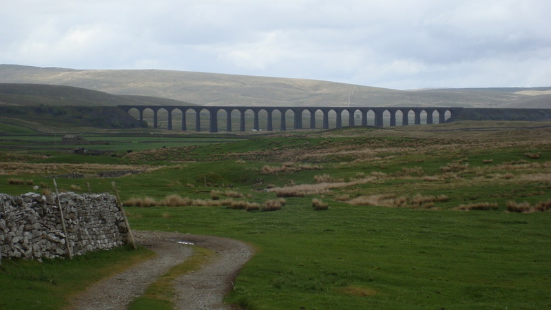 architecture, landscape, scenics - nature, nature, travel, ribblehead viaduct, land, mountain, plant, cloud - sky, connection, built structure, no people