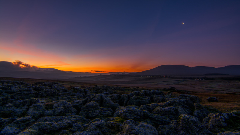 rural, january, clear, hour, moon, cloud, 5K, color, dramatic sky, rock - object, winter, cloud - sky, mountain, outdoor, sunrise, limestone, outdoors