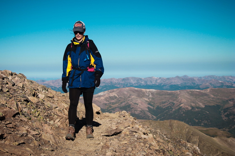 backpack, colorado, 2K, lifestyles, feminism, united states, sky, real people, full length, outdoors, hiking, leisure activity, rock, day, front view