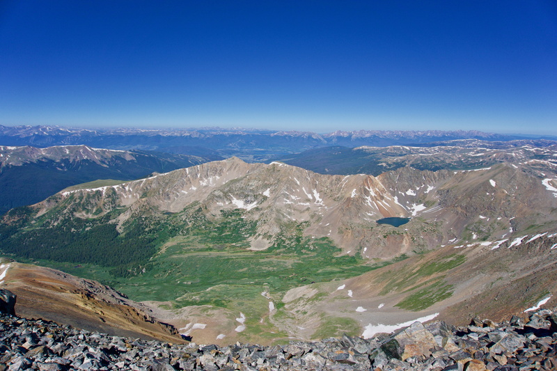 arid climate, day, mountain, 5K, outdoors, tranquil scene, idyllic, land, tranquility, 14er, united states, grays peak, snowcapped mountain, landscape