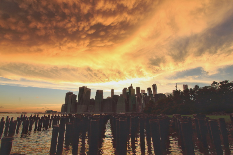 river, skyscrapers, wide angle, riverside, tranquility, yellow, sun ray, beauty in nature, reflection, waterfront, tranquil scene, silhouette, 5K, sun