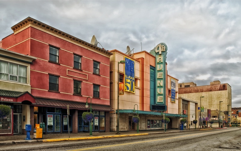 white, building, day, cloud - sky, building Exterior, store, anchorage, multi colored, built Structure, nature, urban, clouds, city life, city, alaska