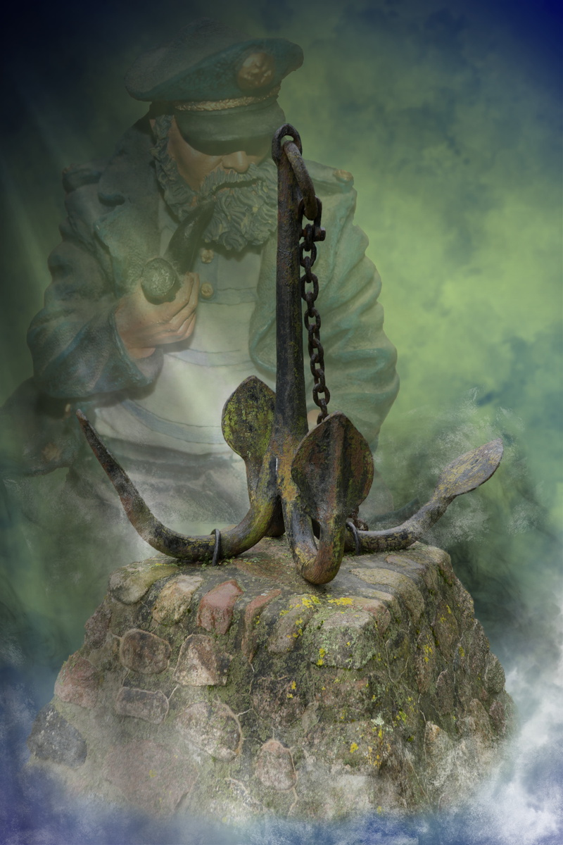 digital composite, animal themes, close-up, animal, photo montage, tree, 5K, captain, plant, day, one animal, solid, art and craft, no people, animals in the wild