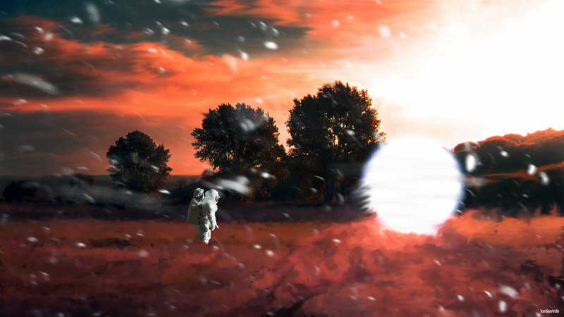 paysage, 1080P, astronaut, Photoshop, photo manipulation