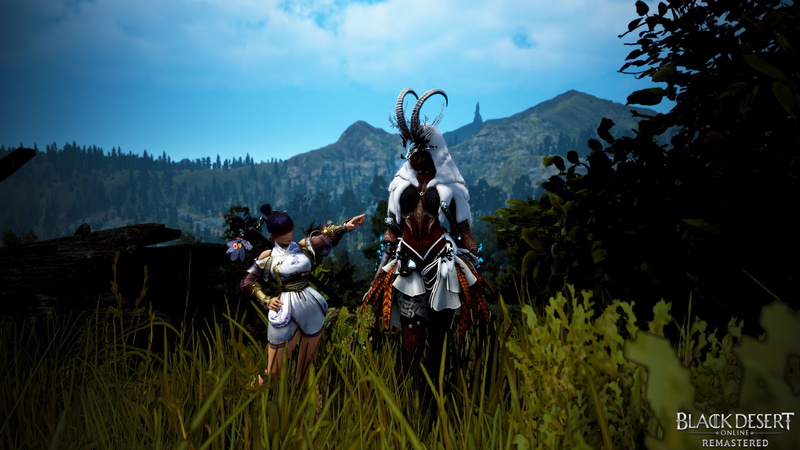 rangers, video game characters, ebony, landscape, black desert online, model, fantasy girl, mountains, video game girls, trees, video game art, Black Desert