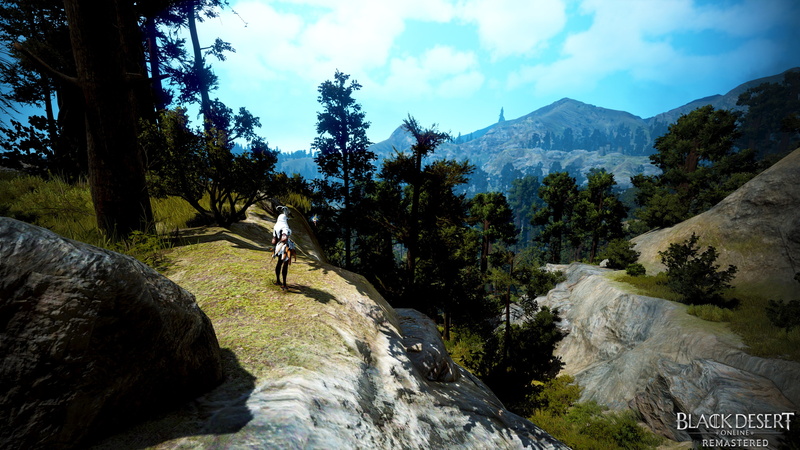 trees, video game art, fantasy girl, mountains, screen shot, rangers, video game characters, 4K, paysage, video game girls, ebony, landscape, model, Black Desert