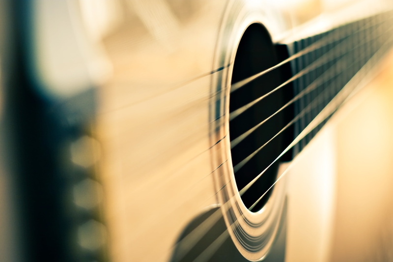 wind instrument, close, selective focus, strings, no people, classical guitar, string instrument, macro, black, musical equipment, acoustic guitar