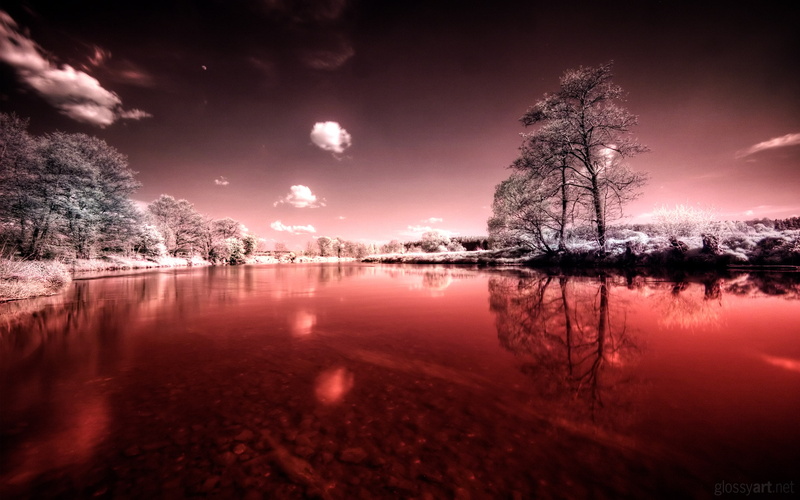 river, hd, nature, bloody, landscape, 2K