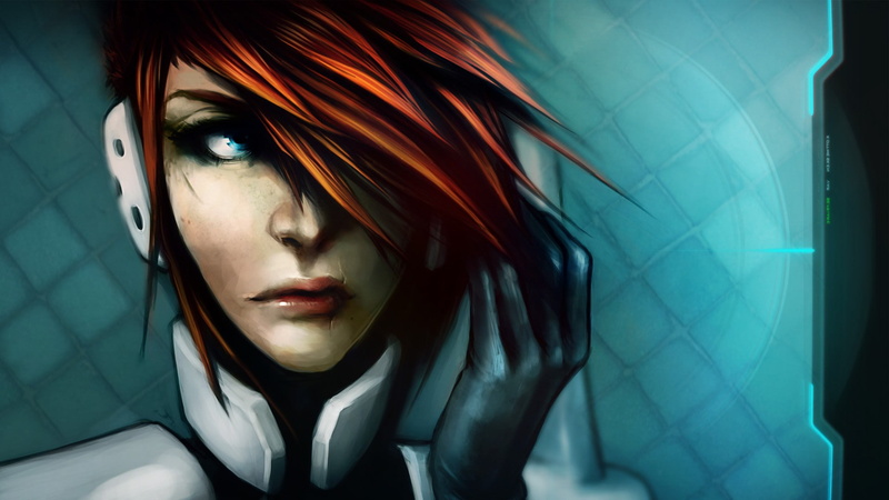 beautiful people, portrait, human face, beautiful woman, headshot, women, Sanctum 2, one person, video games, hairstyle, blue, looking at camera, young adult