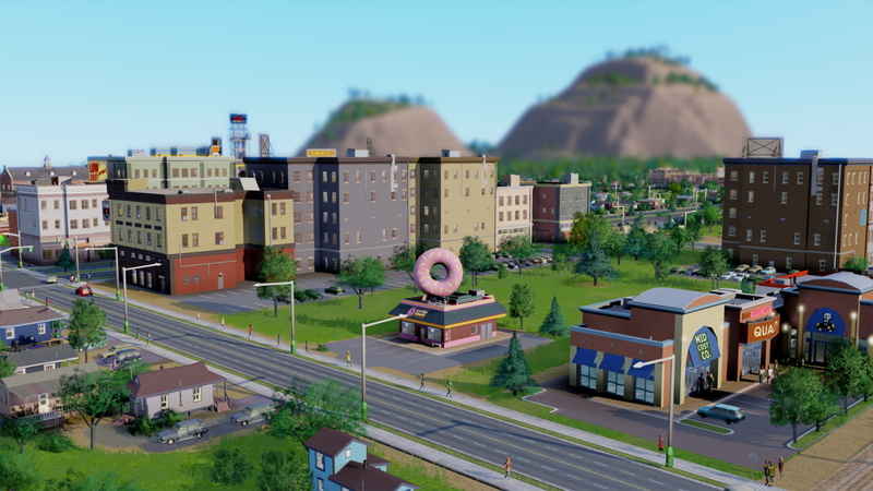 SimCity, cityscape, donut, building, 1080P, screen shot, video games
