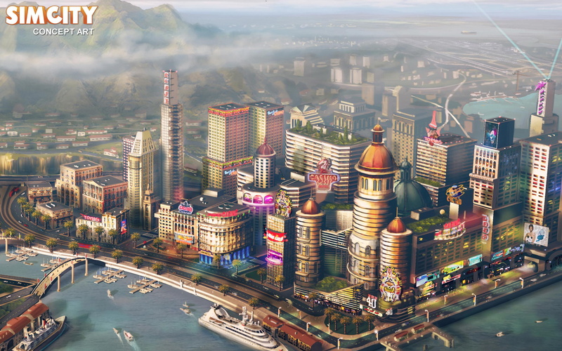 art, 2013, 2K, games, concept, simcity, game