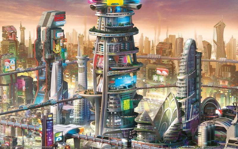 financial District, finance, yellow, simulator, panoramic, illustration, multi Colored, tall - High, travel, outdoors, day, no people, night, landscape