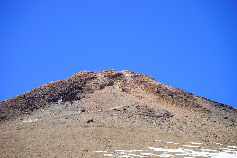 tenerife, arid climate, land, volcano summit, 5K, scenics - nature, sky, 3718 meter, mountain peak, teide, remote, low angle view, path, Volcano, environment