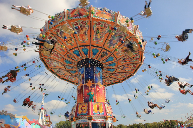adventure, tourist, photograph, nature, leisure activity, spinning, 5K, cloud - sky, oktoberfest, women, lifestyles, carnival, fun, carousel, tourists