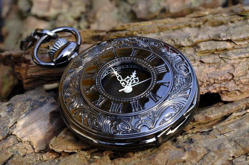 round, stone wall, horology, silver - metal, day, no people, focus on foreground, high angle view, watch, retro, nostalgia, 5K, rock, pocket, jewelry