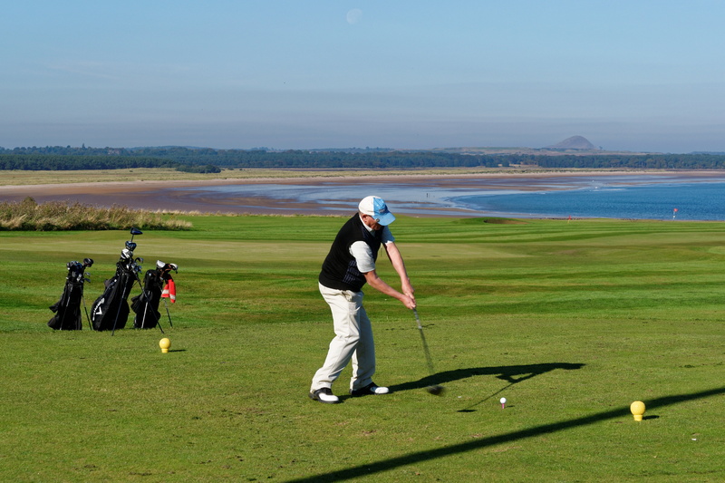 landscape, hobby, strike, men, golf swing, playing, real people, taking a shot - sport, fairway, golfer, golfing, green color, game, impact, recreation