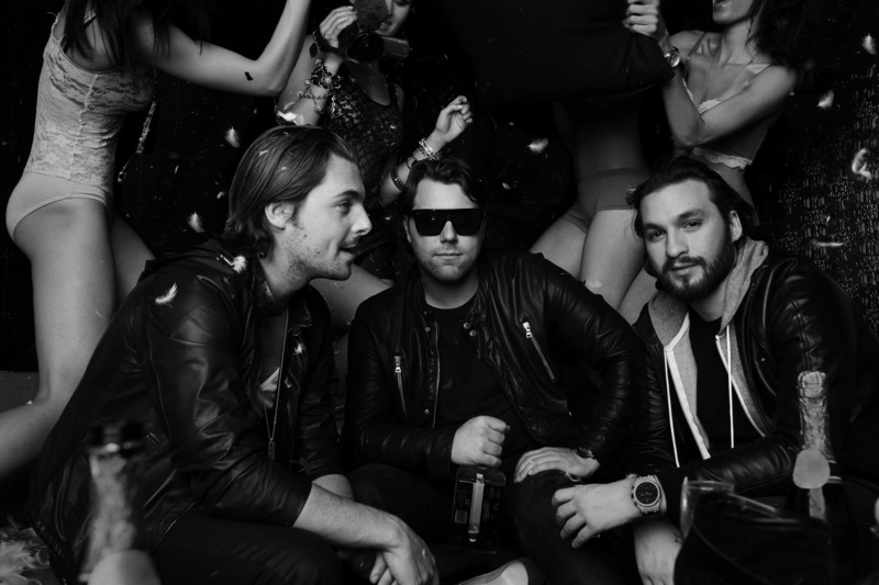 young adult, party - social event, leather, Swedish House Mafia, Steve Angello, event, smiling, enjoyment, young women, sitting, nightlife, Black and white