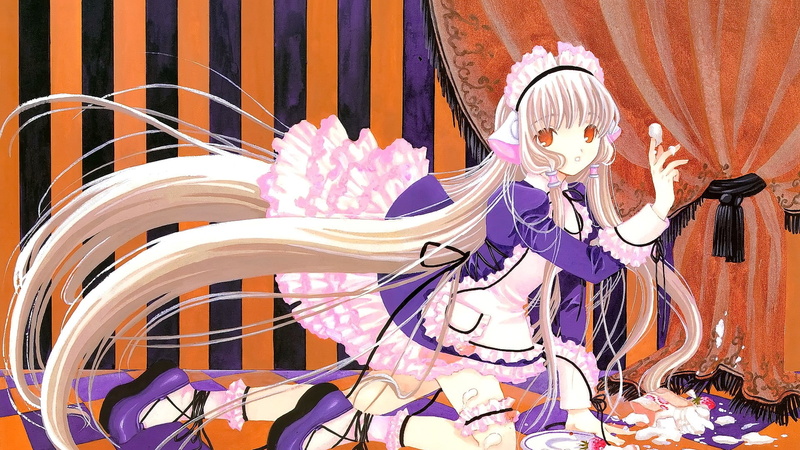 female likeness, multi colored, anime, anime girls, no people, large group of objects, creativity, open mouth, representation, pattern, long hair, indoors