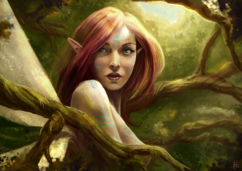 fantasy art, fantasy girl, 1080P, fairies