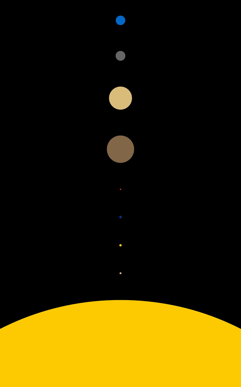 portrait display, yellow, Solar System, black background, planet, minimalism, in a row, food and drink, copy space, 2K, outdoors, multi colored, illuminated