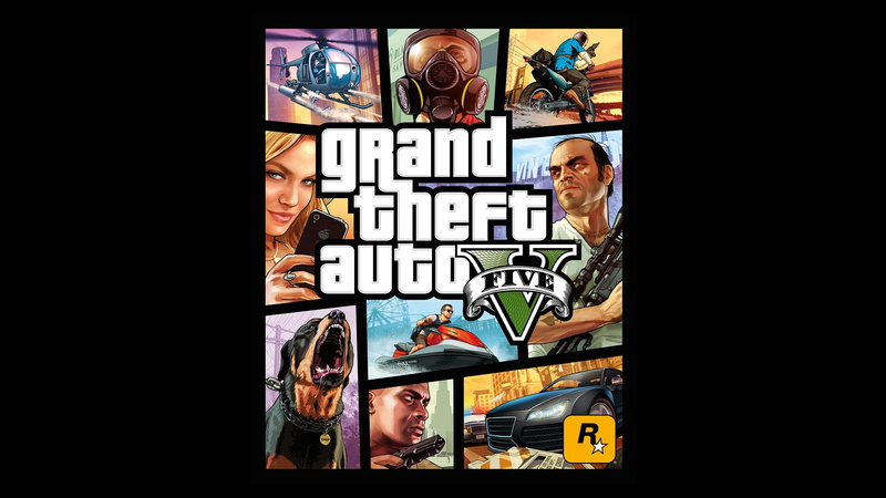 Rockstar Games, video game characters, cover art, Grand Theft Auto V, 1080P