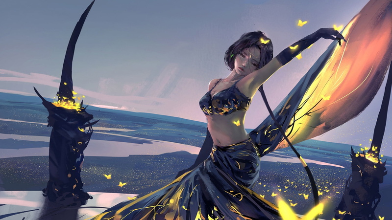 anime games, WLOP, anime girls eating, Dance Gavin Dance, anime girls, 1080P