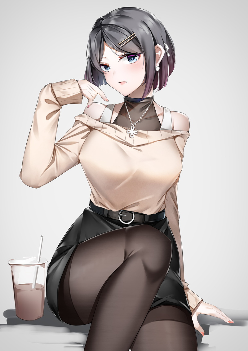 original characters, portrait display, anime girls, 2K, office girl