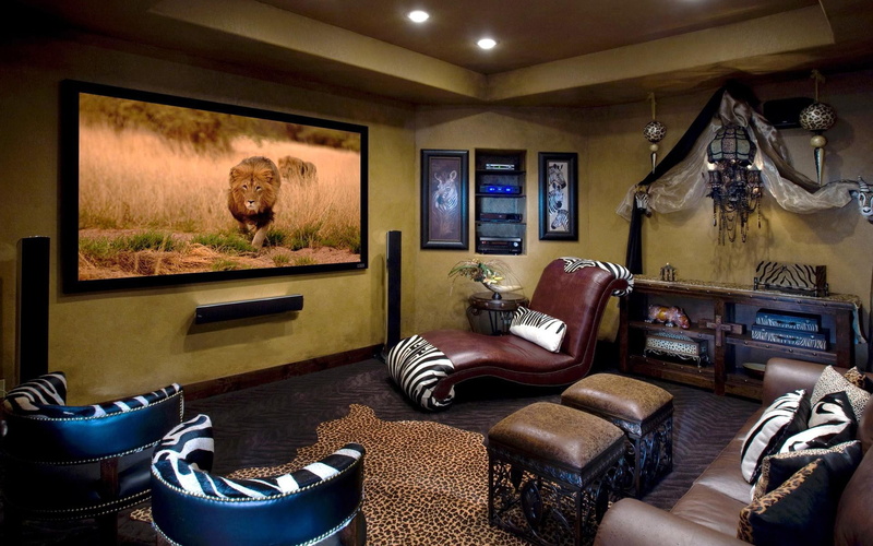ottomans, chaise, television, leather, design, square, lion, inspired, lounge, wildlife, 1080P, 1920x1200, chair, brown, set, room, interior, photography