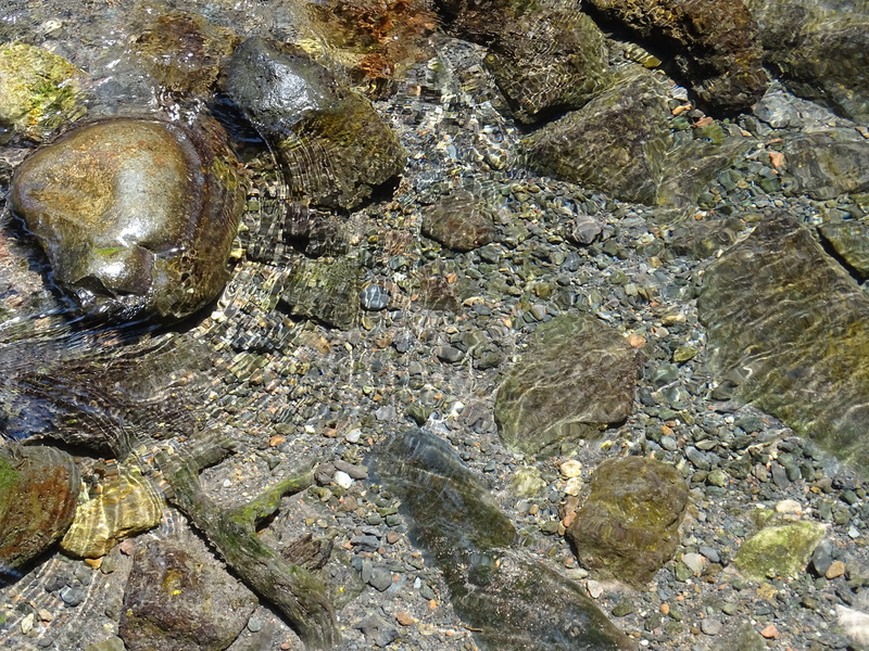 backgrounds, natural, pebble, water, river, beauty in nature, reflection, texture, creek, mexico, solid, bed, full frame, rock, brightness, current, brook