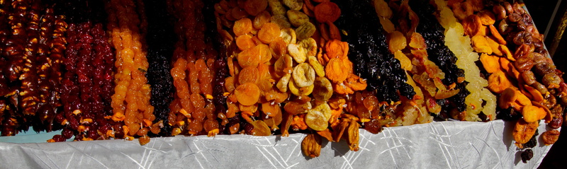String, honey, yellow, food and drink, fire, hanging, healthy, heat - temperature, 5K, freshness, indoors, Dried, close-up, display, assorted, mixed, prunes
