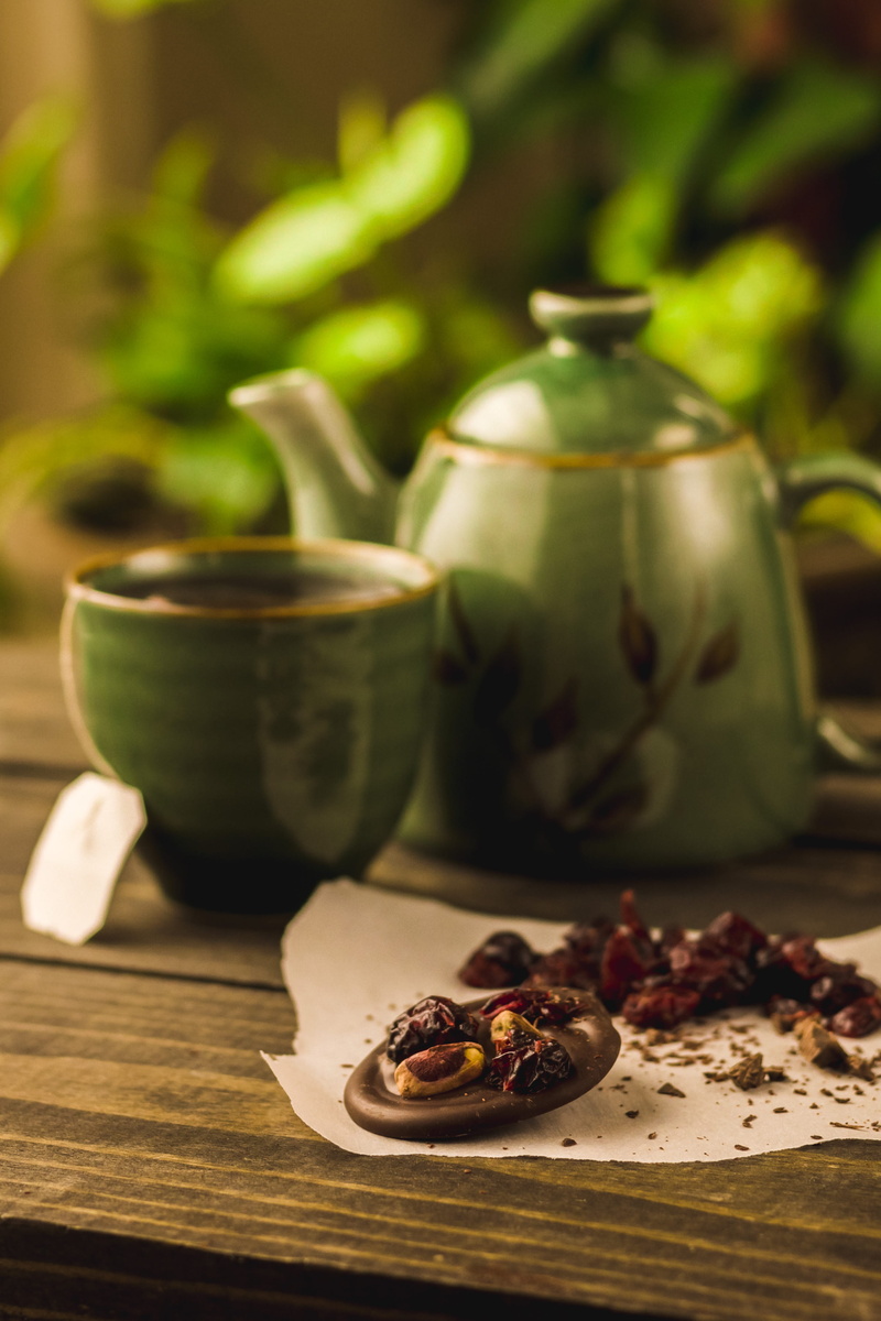 tea set, freshness, wood, close-up, tea, leaf, refreshment, mug, tea time, food and drink, green, teapot, dessert, 4K, relax, still life, crockery, drink