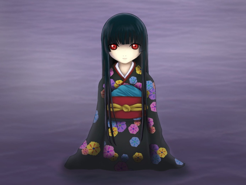 purple, human representation, 720P, real people, indoors, anime, kimono, day, anime girls, toy, blue, flowers, chibi, female likeness, women, representation