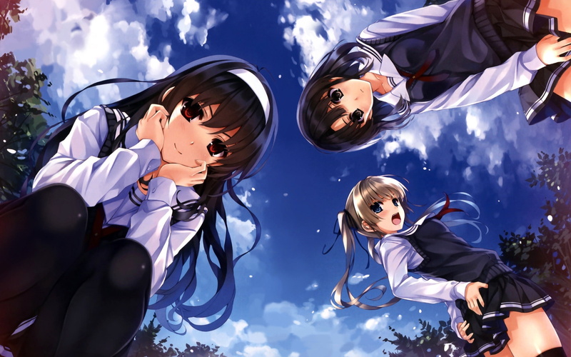 2K, Sawamura Eriri Spencer, anime girls, school uniform, Kato Megumi, Kasumigaoka Utaha, Saenai Heroine no Sodatekata