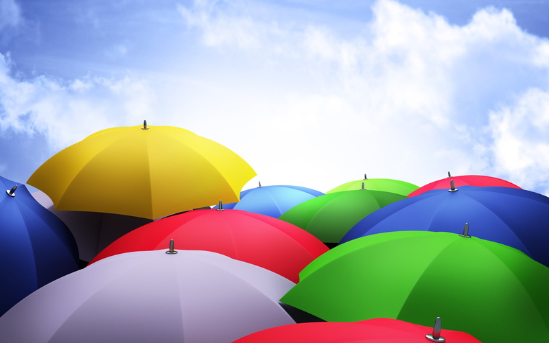 white, yellow, green, 2K, red, photography, blue, umbrella, hd, umbrellas