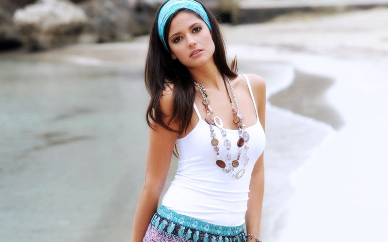 hd, art, beaches, women, carla, 1080P, x, brunettes, models, beach, headbands, nature, ossa