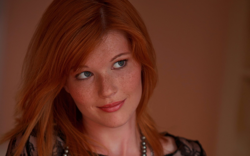 face, 2K, women, redhead, Mia Sollis
