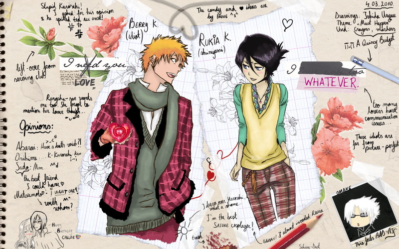 human representation, Kuchiki Rukia, offspring, pencils, typography, child, people, art and craft, adult, 1080P, communication, text, girls, anime, two
