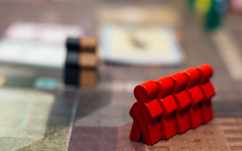 4K, no people, competition, pan tu nie stal, red pawn, board game, close-up, red, challenge, pawn, kolejka, absence, swimming pool, sport, game, focus on foreground