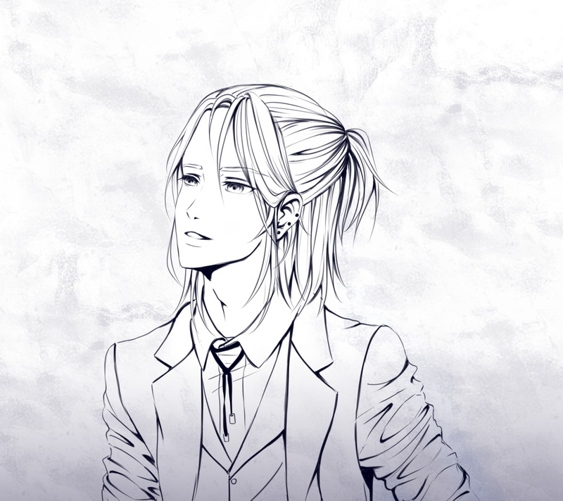 Guy, Boy, 1080P, Sketch, Original, Anime, Ponytail