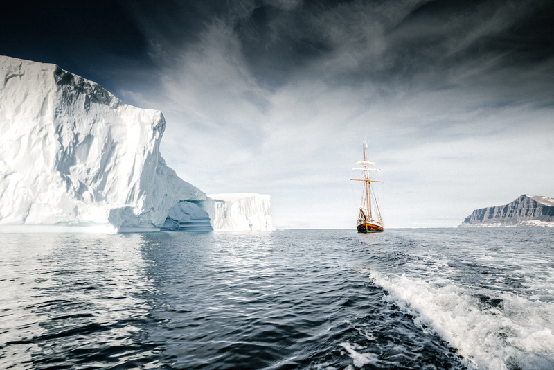 beauty in nature, transportation, brown, winter, nature, travel destinations, cloud - sky, vessel, glacier, sailing, environment, scenery, outdoors, landscape