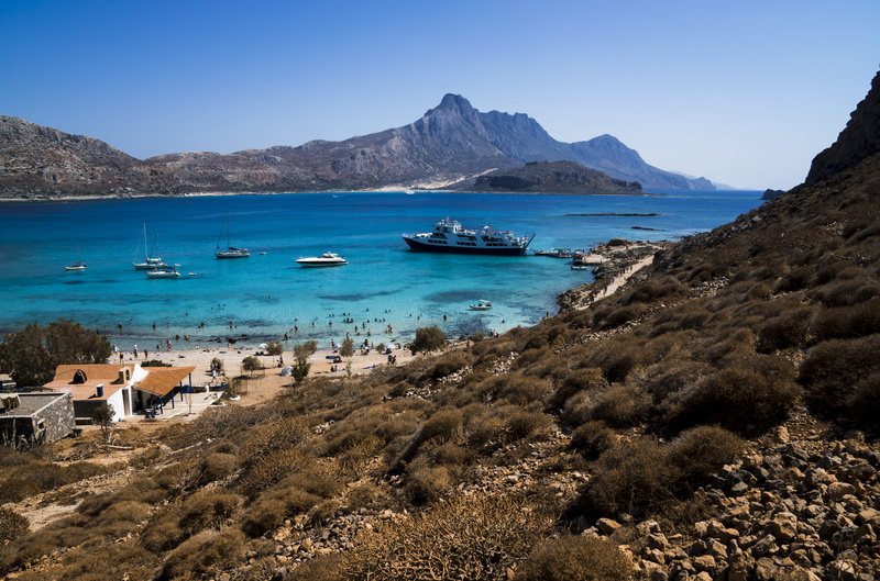 day, tranquility, land, mountain, scenic, people, nautical vessel, scenics - nature, watercrafts, boats, travel destinations, island, boat, 5K, beach