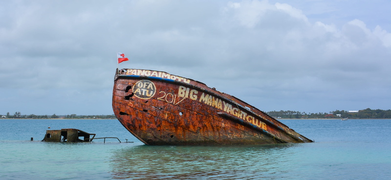 rusty, 4K, damaged, no people, outdoors, mode of transportation, nautical vessel, sinking, day, ship, nature, abandoned, pacific island, tonga, pangaimotu island