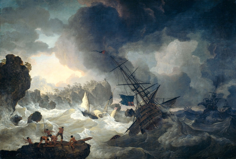 artwork, Hendrik Kobell, shipwreck, Cabeza de Vaca, 1080P, painting