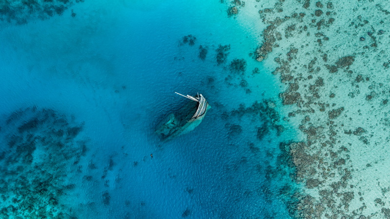 wreck, underwater, nautical vessel, people, beauty in nature, shipwreck, outdoors, earth, boat, mode of transportation, sea life, aerial, shallow, turquoise colored