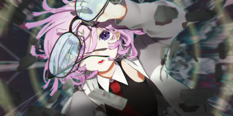 Fate/Grand Order, glasses, short hair, jacket, tie, anime girls, Mash Kyrielight, pink hair, anime, 2K, purple eyes
